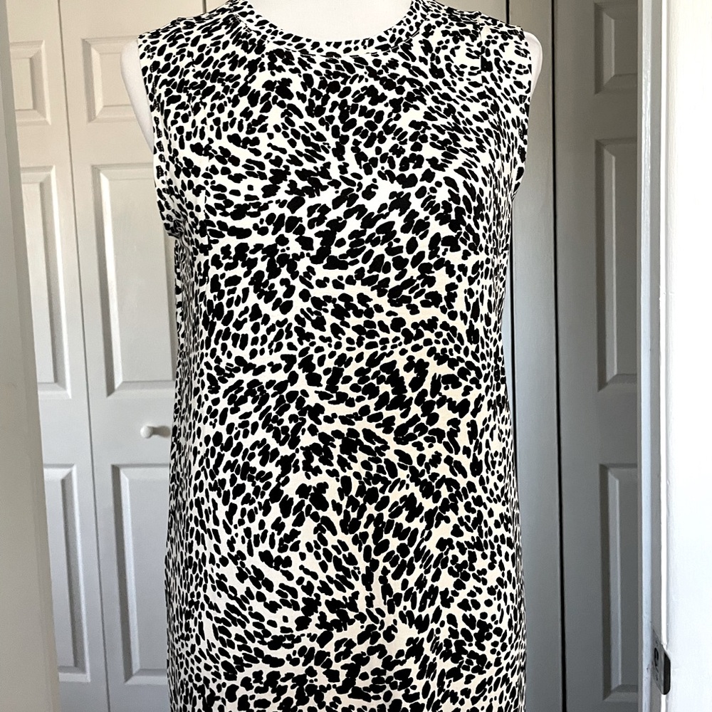 24/7 by MAURICES MINI DRESS SM ANIMAL PRINT SOFTEST RAYON SPANDEX SLEEVELESS